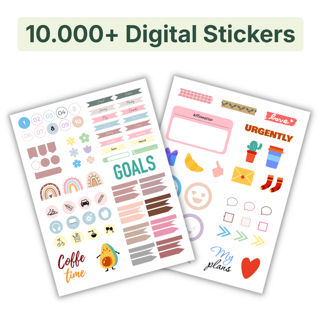 10.000+ Digital Stickers